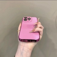 Coque de téléphone électroplaquée avec film de protection en verre pour iPhone 17 Pro 16 Pro 15 Pro – Housse antichoc premium