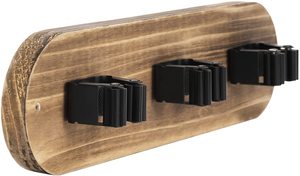 Support mural en bois brûlé rustique et en métal pour outils de jardin, <span class=keywords><strong>balai</strong></span>, serpillière, <span class=keywords><strong>porte</strong></span>-<span class=keywords><strong>balai</strong></span>, rangement pour garage, placard - Product Image 5