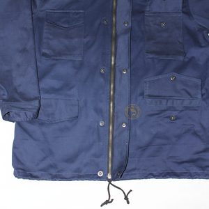 Chaquetas de Invierno Transpirables con Cuello Alto, Estilo Cargo, de Cuero/Algodón, Casuales, Personalizadas, para Hombre - Product Image 1