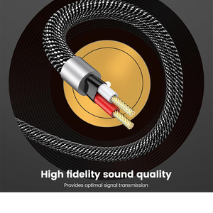 Cable de Instrumento para Guitarra TRS de 6.35 mm (1/4 de Pulgada) con Conector de Metal Chapado en Oro de 24K de Alta Calidad Personalizado de Fábrica - Product Image 5