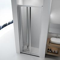 Foshan Factory Supply - Porte de douche pliante en aluminium sur mesure de haute qualité pour hôtel, paroi de douche en verre
