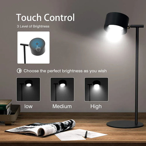 Lâmpada de Parede Magnética Recarregável por USB com Rotação de 360 Graus, Luzes de Mesa Sem Fio com Controle Remoto - Product Image 5