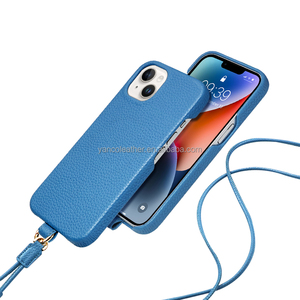 Étui de téléphone et sangle de <span class=keywords><strong>cordon</strong></span> étui <span class=keywords><strong>IPhone</strong></span> pour bandoulière lanière sangle en cuir étui de téléphone bandoulière - Product Image 2