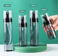 Ventes en gros de flacons vaporisateurs cosmétiques vides en PET de 30 ml, 60 ml, 80 ml, 100 ml, 120 ml, flacons de parfum liquides de 4 oz, 5 oz avec vaporisateur