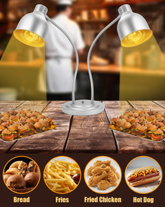 Lámpara Eléctrica de Doble Cabezal para Buffet, Lámpara Calentadora de Alimentos para Hoteles, Cocinas Comerciales, Restaurantes y Servicios de Catering - Product Image 6