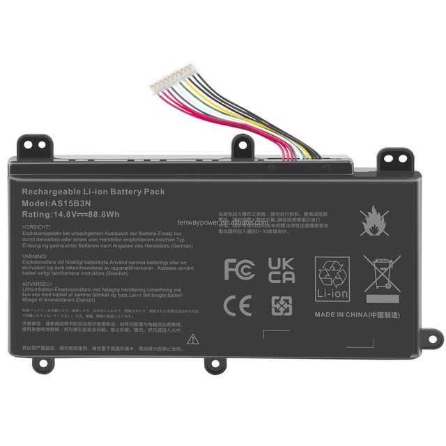 Wholesale Battery 14.8V 5200mAh for AS15B3N AS15B3NKT.00803.0044ICR19/66-2 17 G9-791-73EXPredator G9-791Predator