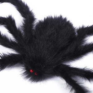 Peluche de poliéster personalizado, araña negra aterradora, <span class=keywords><strong>ojos</strong></span> <span class=keywords><strong>rojos</strong></span>, araña gigante de <span class=keywords><strong>Halloween</strong></span> <span class=keywords><strong>para</strong></span> decoración de <span class=keywords><strong>Halloween</strong></span> - Product Image 3