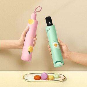 Cheap Price 10K <b>Windproof</b> Safety Reflective 3 Folding Automatic Smart Reverse <b>Umbrella</b> Promotional - Product Image 2
