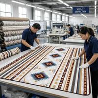 Tapis de pique-nique extérieur géométrique bohème aztèque, imperméable, pliable, pour le camping et la plage
