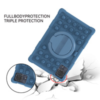 Étui de protection en silicone pour tablette Xiaoxin Pro GT TB-710FU 11,1 pouces avec support rotatif et design anti-chute - Moule exclusif