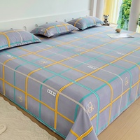 Kunden spezifische Bettlaken 1pc Big Size 230*300 bedruckte Polyester-Deckblatt Sommer Großhandel Super King Home Leinen Flach betttuch für Bett