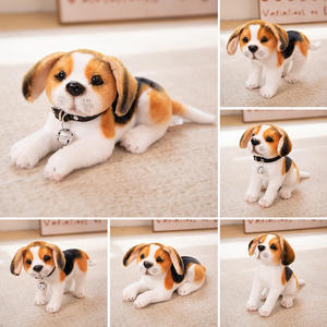 Venta al por mayor de cachorros y osos de peluche artificiales transfronterizos Husky dálmata y técnica lavada estilo alivio del estrés - Product Image 3