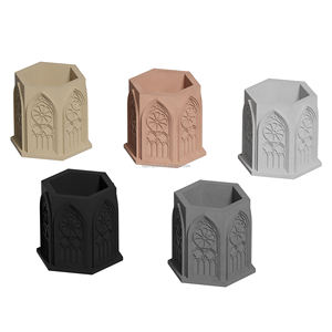 Pot <span class=keywords><strong>de</strong></span> fleurs en béton blanc <span class=keywords><strong>de</strong></span> style nordique, design palais, couleur personnalisée en gros, imperméable pour salon, hôtel, décoration intérieure - Product Image 6