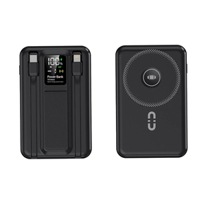 Banco de Energía Magnético Impermeable de Plástico con Pantalla Digital - Cargador Inalámbrico Rápido de 10000 mAh para Teléfono, Reloj y Auriculares - Product Image 3