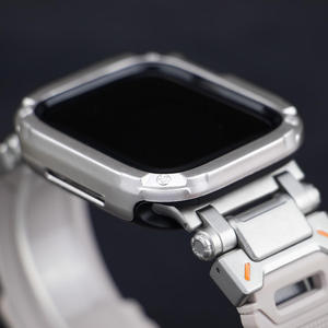 Strap <b>Case</b> for Apple <b>Watch</b> Band Ultra 2 49mm 45mm TPU Protector <b>Case</b> Cover Silicone Bracelet for Series 9 8 <b>Watch</b> Band - Product Image 2