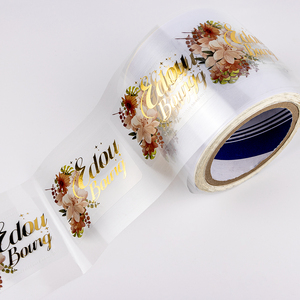 Tùy chỉnh CuộN bóng không thấm nước in nhãn dán chai bao bì đầy đủ trong suốt tinh thể rõ ràng Vinyl lá Nhãn dán nhãn - Product Image 5