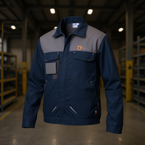 Ttake ง่ายแจ็คเก็ตชุดทำงานดีไซน์กระเป๋าสีเทา3XL อรรถประโยชน์ - Product Image 3