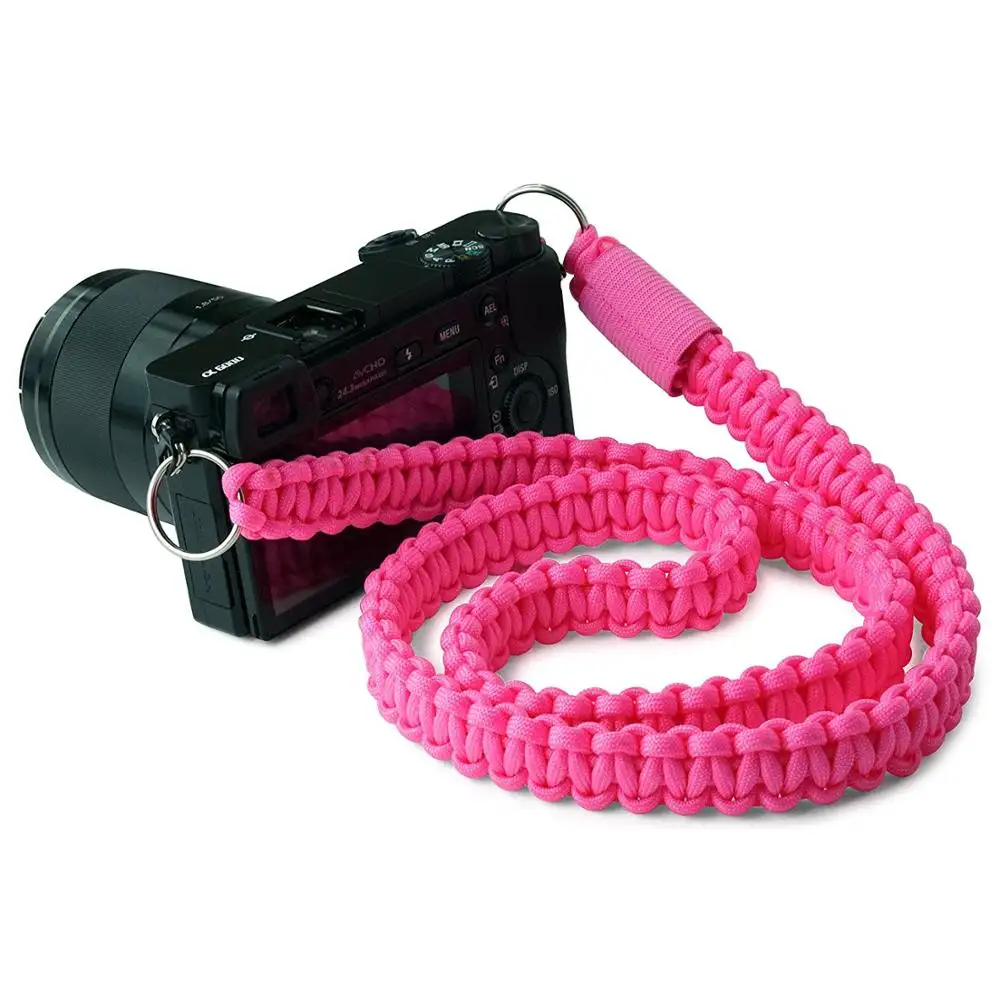 Handgefertigtes 100 % paracord Kamera-Lanyard Cross-Body Kamera-Handgriff Handgelenkband Band für Kamera