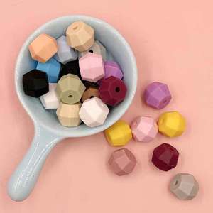 Perles hexagonales en Silicone pour la fabrication de bijoux, perles multicolores en vrac, accessoires artisanaux pour bricolage - Product Image 4