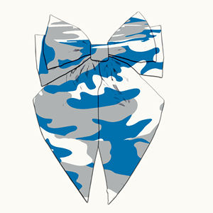 Barrette à cheveux personnalisée avec imprimé camouflage Loss Team Angeless, pour <span class=keywords><strong>fête</strong></span>, célébration, fan, décoration, barrette à cheveux en ruban pour femmes - Product Image 2