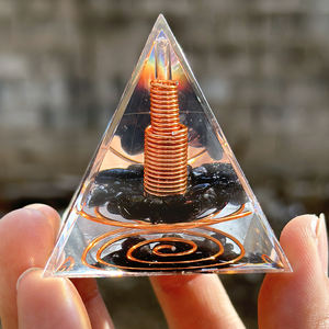 ที่หยดหินคริสตัลทรงพีระมิดหินออบซิเดียนหรูหราประดับโต๊ะ - Product Image 1