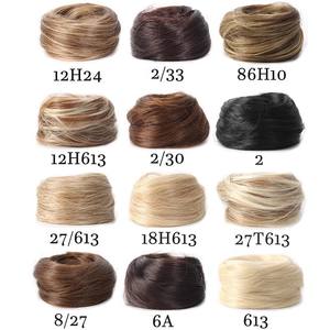 Chignon de cheveux K-Silk P-Silk pour femmes, volume naturel, chignon arrière haut et bouclé, extension de cheveux effet fleur volumineuse, origine Henan - Product Image 2