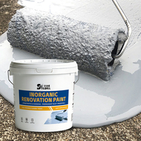 Peinture murale inorganique universelle écologique résistante au feu, forte compatibilité pour les murs à base de ciment, revêtement liquide pour pinceau