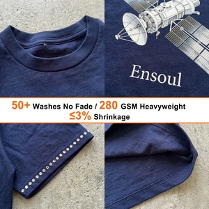 เสื้อยืดคอตตอน 100% คุณภาพสูง สีตามสั่งจากโรงงาน พิมพ์ลายกราฟิกตามสั่ง พร้อมปลายแขนประดับคริสตัล และพิมพ์ข้อความด้านหลัง - Product Image 2