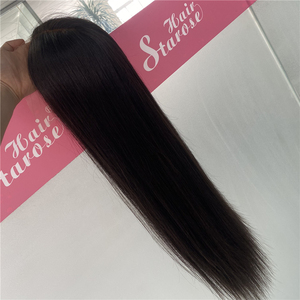 Parrucca di Capelli Umani Vergini Grezzi Europei 22" Colore <span class=keywords><strong>Naturale</strong></span> Lisci con Lace Front in <span class=keywords><strong>Vera</strong></span> Seta HD e Nodi Invisibili Parrucca Ebraica - Product Image 4