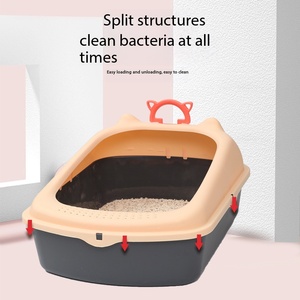 Lettiera <span class=keywords><strong>per</strong></span> Gatti Grande in Plastica con <span class=keywords><strong>Recinzione</strong></span> Alta, Design Anti-Schizzi, Ecologica, Capacità 10kg, Paletta Gratuita, Vendita all'Ingrosso - Product Image 5