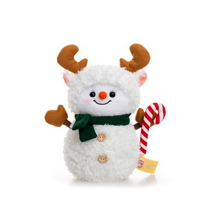 Boneka Kartun Natal Lucu Bahan Plush Super Lembut Isian Kapas PP Fungsi Pereda Stres-Hadiah untuk Pesta - Product Image 2