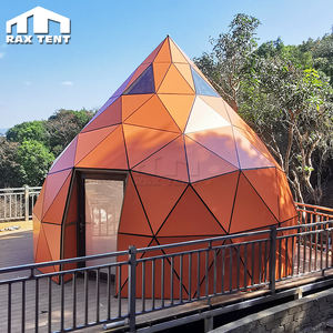 Casa Domo <span class=keywords><strong>Zome</strong></span> Personalizada, Casa Domo de Vidrio Prefabricada en Forma de Durazno para Exteriores en Venta - Product Image 3