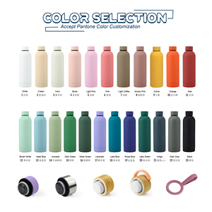Custom Logo Sports Insulated Water Bottle 500ml Gym Portable Lid Double Wall Stainless Steel Vacuum Flask Thermos 6-12 Hours - Product Image 5