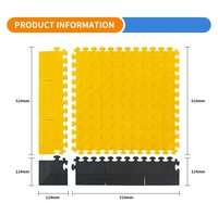 SKE JTY01 Baldosas de PVC entrelazadas resistentes al desgaste - Instalación a presión impermeable para garaje, sótano, uso interior (5 años)