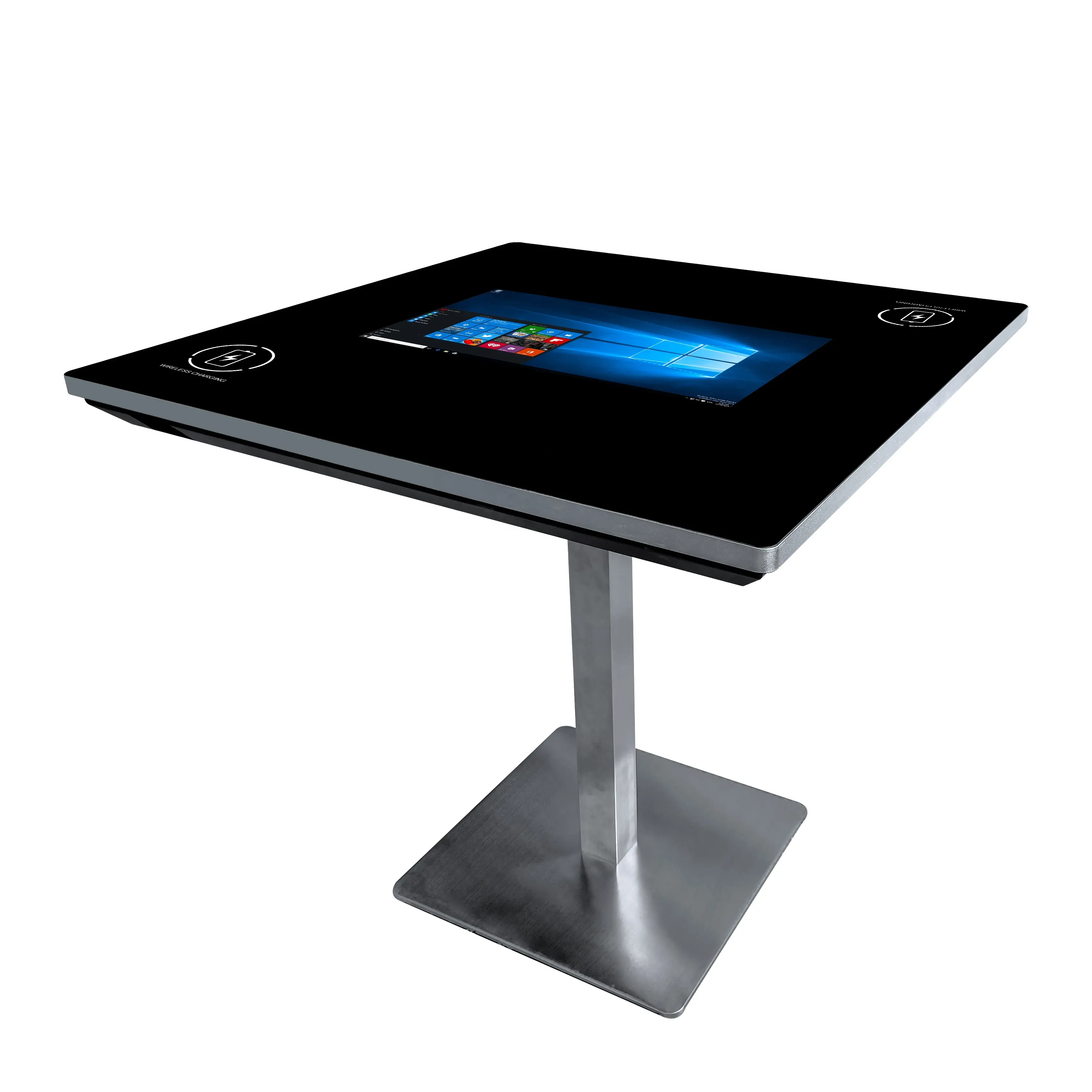 Android Windows Smart Table de jeu Restaurant Coffee Shop Table interactive à écran tactile avec chargeur sans fil