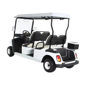 Carrito de golf eléctrico blanco para 6 pasajeros de Shandong 72V Evaluación de voltaje de batería Buggy Car - Product Image 1