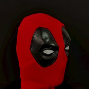 Máscara de <span class=keywords><strong>Superhéroe</strong></span> Wade Wilson para Cosplay, Casco <span class=keywords><strong>Rojo</strong></span> de Punto Transpirable de Deadpool para Halloween, Comic-Con, Festivales y Toda Ocasión - Product Image 2