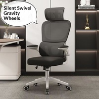 Chaise de bureau ergonomique de haute qualité à dossier réglable, installation facile, directement de l'usine, idéale pour une utilisation prolongée à domicile
