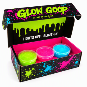 Boîtes en papier couleur personnalisées, écologiques, durables, recyclables et biodégradables, imprimées sur mesure pour petites entreprises, boîtes d'expédition pour slime - Product Image 1