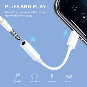 Adaptateur casque HANTAI USB 3.1 Type-C 3,5 mm mâle-femelle plaqué or CE ROHS pour mobile, iPad, voiture, microphone/MP3 - Product Image 4