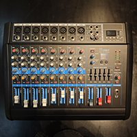 Console de mixage USB sans fil professionnelle 8 canaux PMX802D avec réverbération intégrée en alliage d'aluminium Bluetooth pour usage domestique et scénique