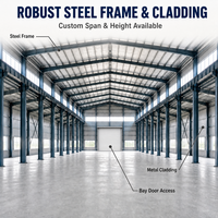 Entrepôt en structure métallique sur mesure, bâtiment industriel préfabriqué en métal pour centre de distribution logistique