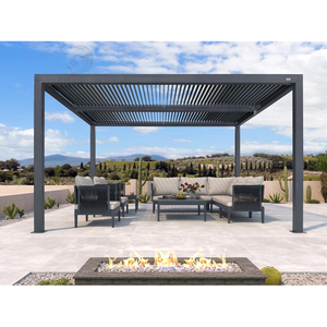 Gazebo de Aluminio para Terraza Exterior TRD-0516-01, Pérgola Exterior con Techo Metálico TRD-0516-01 - Product Image 6
