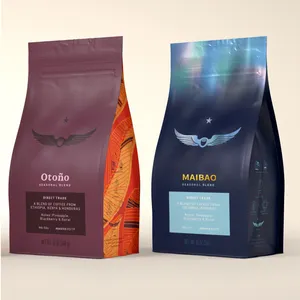 كيس قهوة عربي مخصص مقاوم للرطوبة مزود بصمام وسحاب ، كيس تعبئة قابل للإغلاق في الإمارات العربية المتحدة