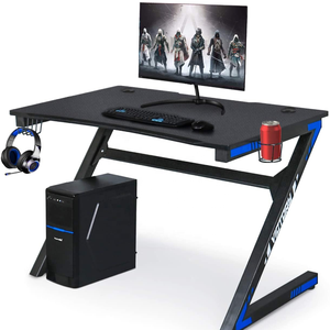 Mát Z hình dạng màu đen chơi game Bảng PC Bàn cho thanh niên nghiên cứu bảng Bàn máy tính - Product Image 1