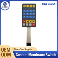 Teclado de matriz, interruptor de membrana de 20 teclas, venta directa de fábrica, venta al por mayor