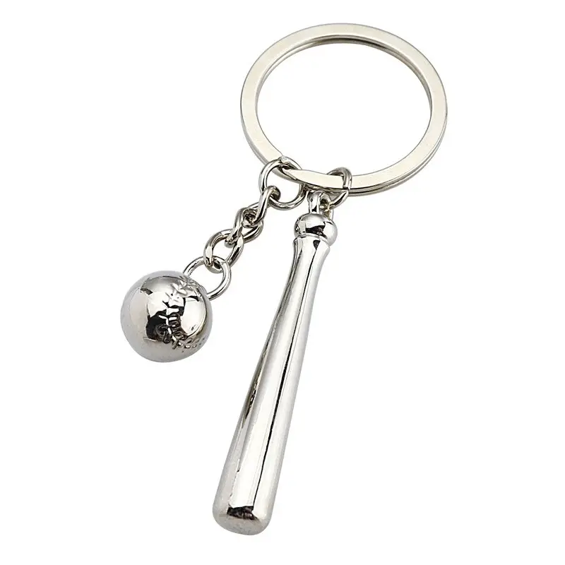 Premium souvenir Promotional Gifts mini 3D baseball bat keychain metal