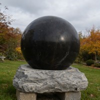 Fontaine d'eau flottante pour la décoration de la maison, boules de pierre roulantes, fontaine extérieure en pierre naturelle, marbre