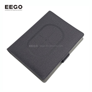 Ngân hàng điện chương trình nghị sự A5 Nhật ký thông minh lưu ý cuốn sách văn phòng kinh doanh màu đen USB phí đa chức năng sang trọng tùy chỉnh máy tính xách tay da - Product Image 4