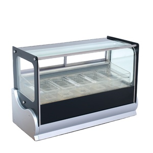 Vitrine Réfrigérée Commerciale pour Gelato, Congélateur à Glace, Vitrine de Présentation de Gelato - Product Image 4